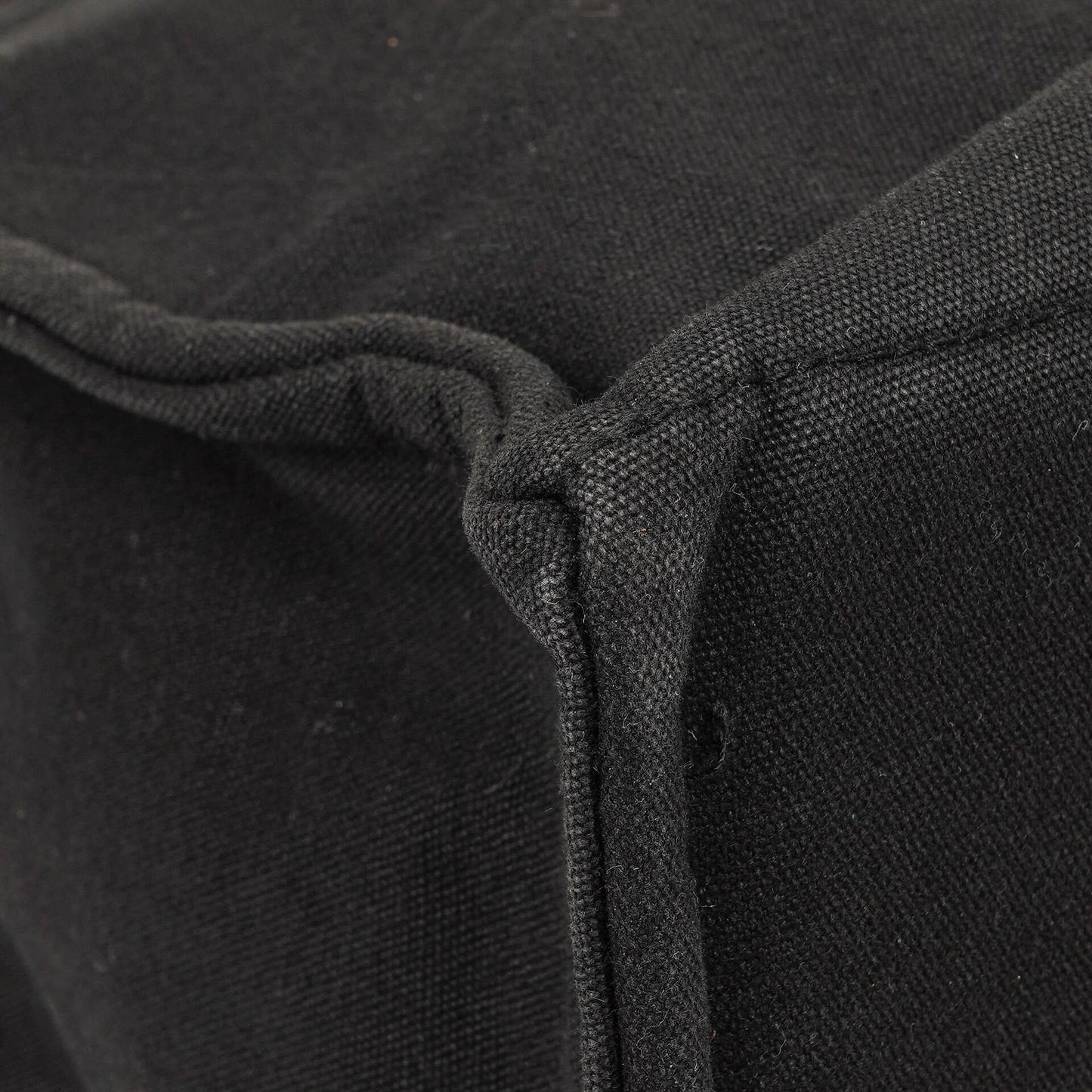 Hermès Herline MM Tote Tasche aus schwarzem Canvas