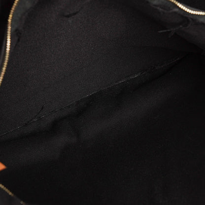 Hermès Herline MM Tote Tasche aus schwarzem Canvas