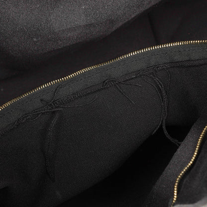 Hermès Herline MM Tote Tasche aus schwarzem Canvas