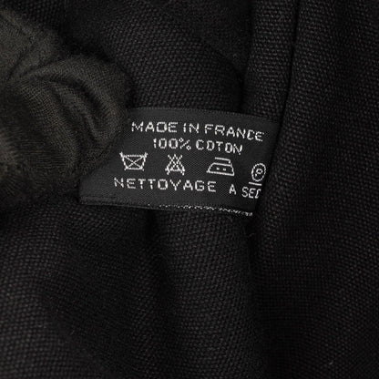 Hermès Herline MM Tote Tasche aus schwarzem Canvas