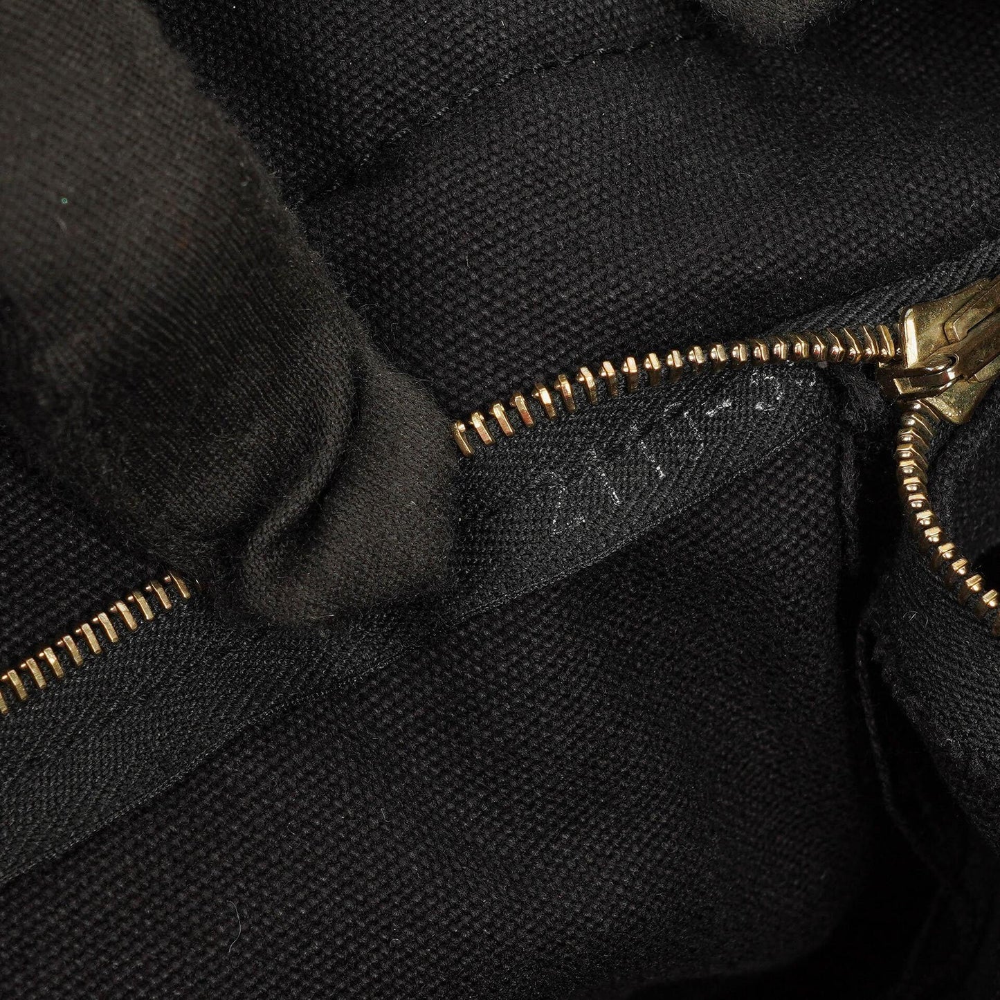 Hermès Herline MM Tote Tasche aus schwarzem Canvas