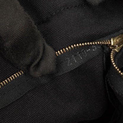 Hermès Herline MM Tote Tasche aus schwarzem Canvas