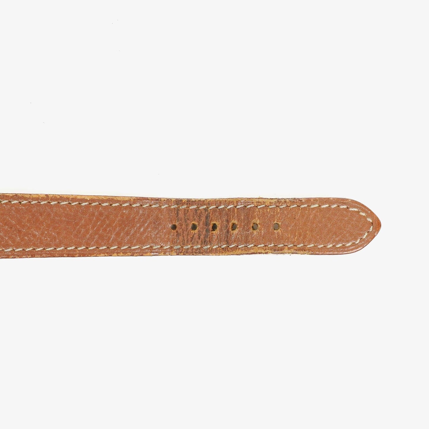 Hermès Heure H PM 21 mm Quarzuhr, vergoldet und braunes Leder, HH1.210