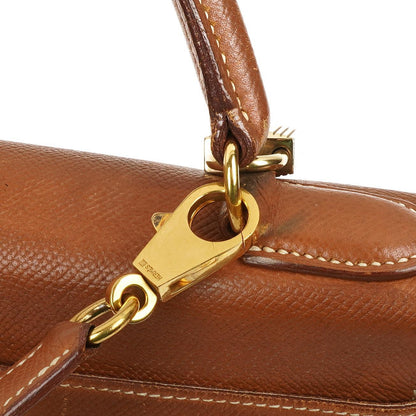 Hermès Kelly 32 Retourne Gold Courchevel Gold Hardware, 1992