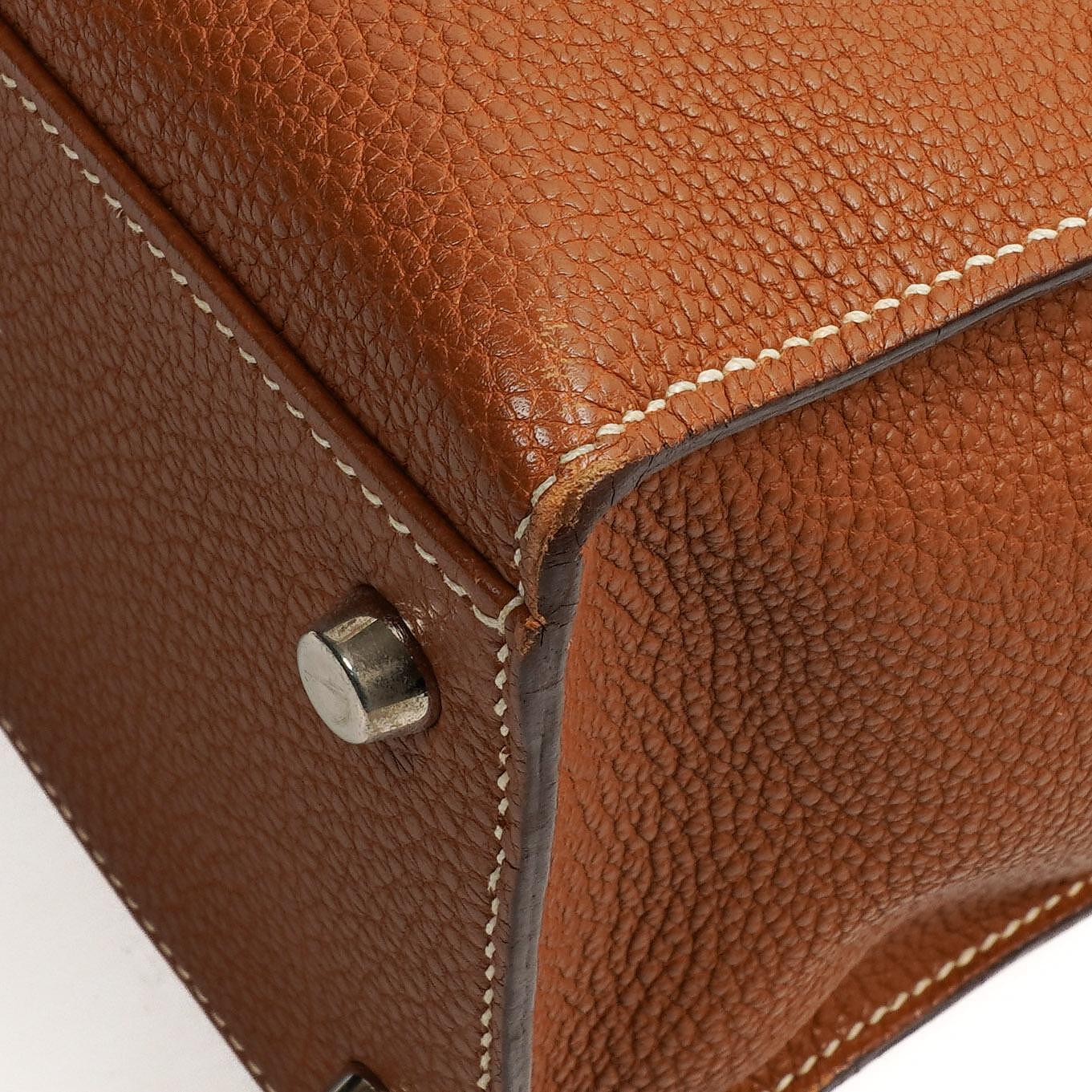 Hermès Kelly Sellier 32 Gold Togo-Leder Palladium-Beschläge, 2005