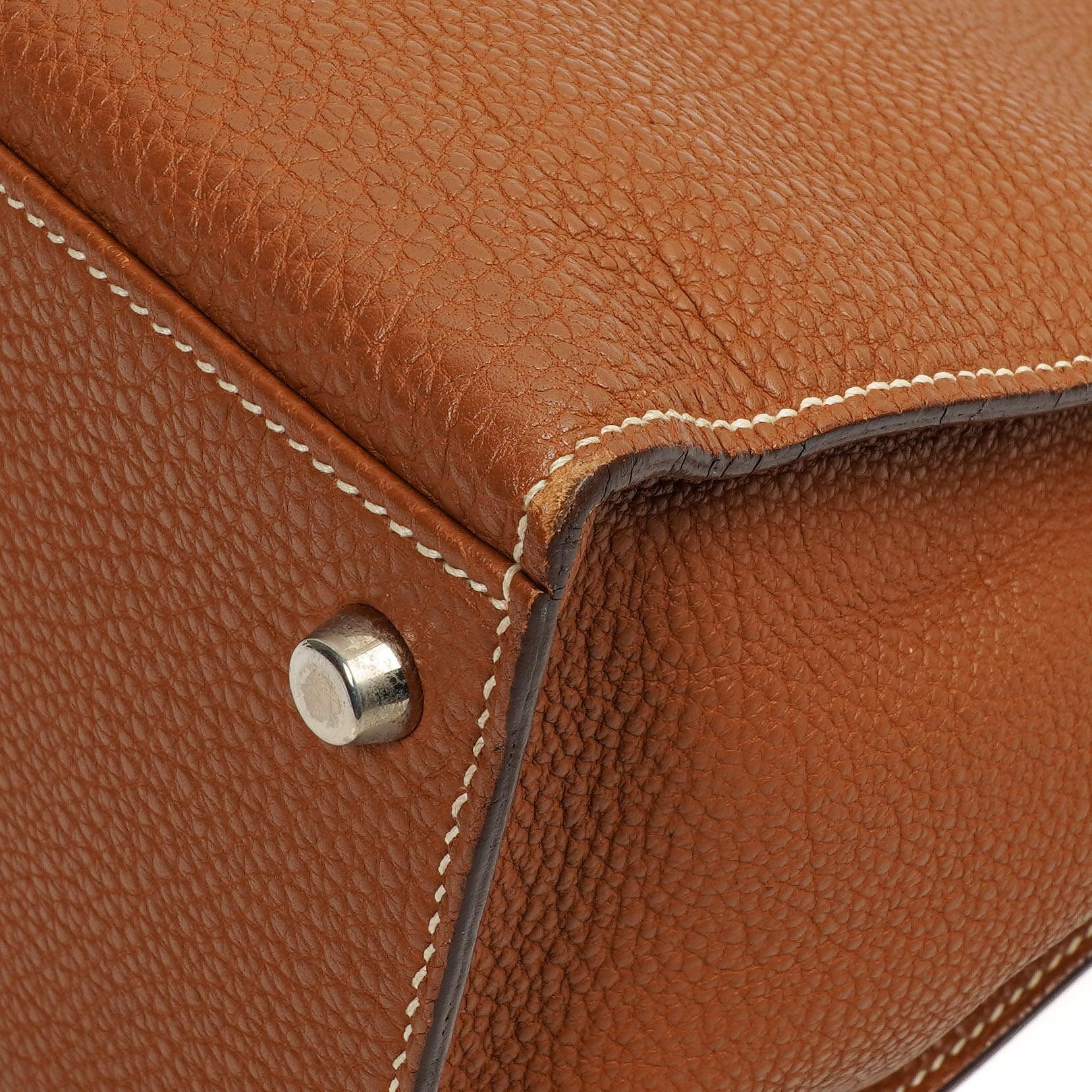 Hermès Kelly Sellier 32 Gold Togo-Leder Palladium-Beschläge, 2005