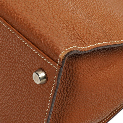 Hermès Kelly Sellier 32 Gold Togo-Leder Palladium-Beschläge, 2005