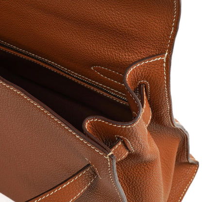 Hermès Kelly Sellier 32 Gold Togo-Leder Palladium-Beschläge, 2005