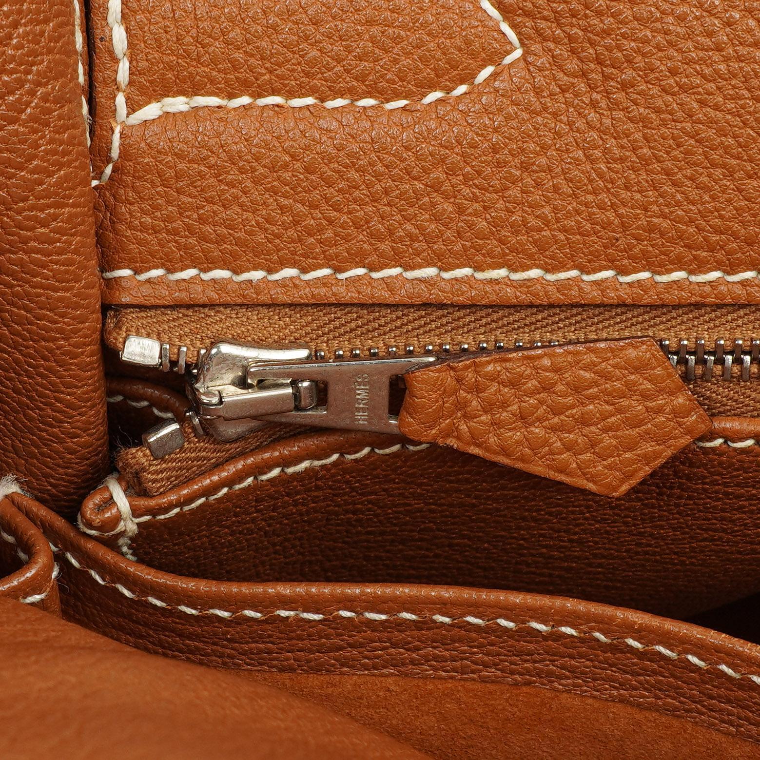 Hermès Kelly Sellier 32 Gold Togo-Leder Palladium-Beschläge, 2005