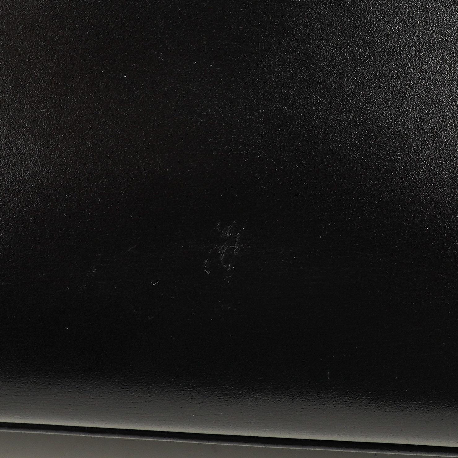 Hermes Kelly 32 Retourne Vintage Schwarz Box Kalbsleder Goldbeschläge 1997
