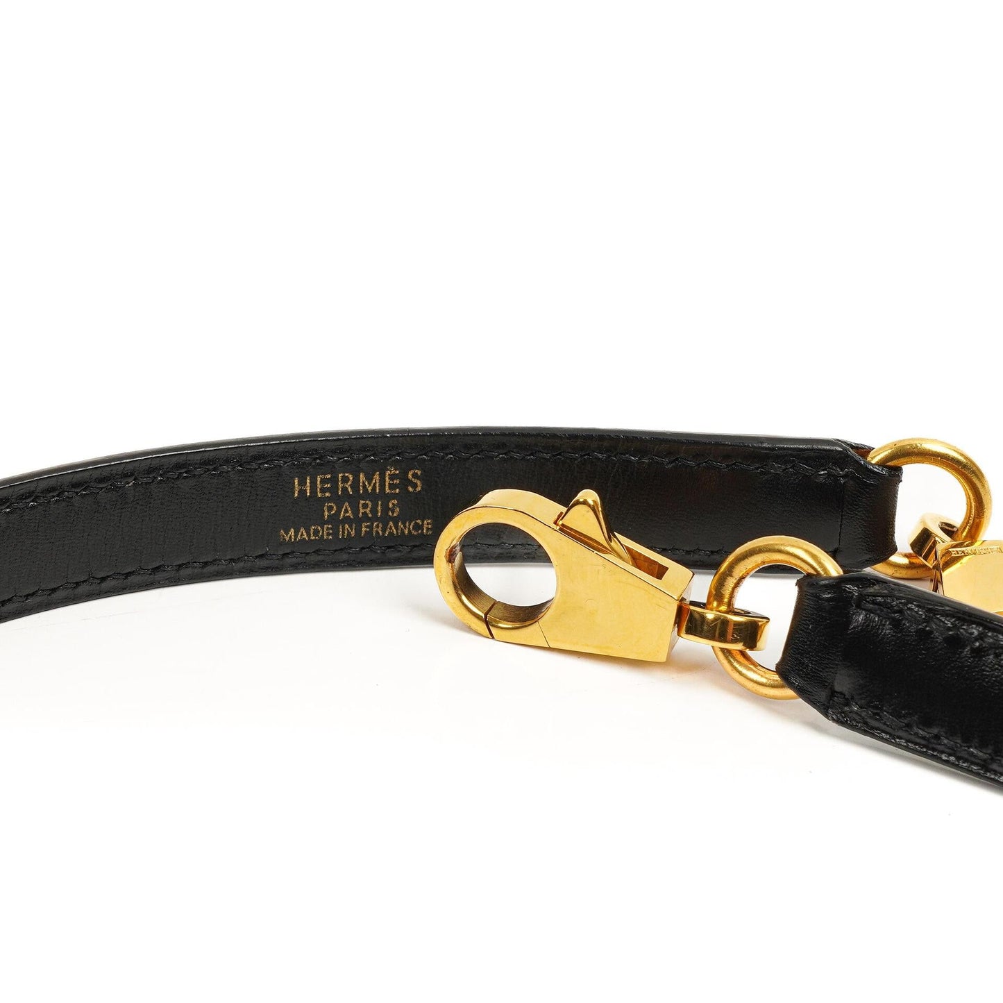 Hermes Kelly 32 Retourne Vintage Schwarz Box Kalbsleder Goldbeschläge 1997