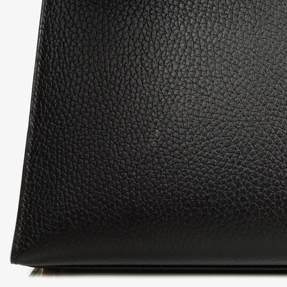 Hermès Kelly 32 Sellier Tasche in Schwarz aus Ardennes mit Goldbeschlägen, 1996