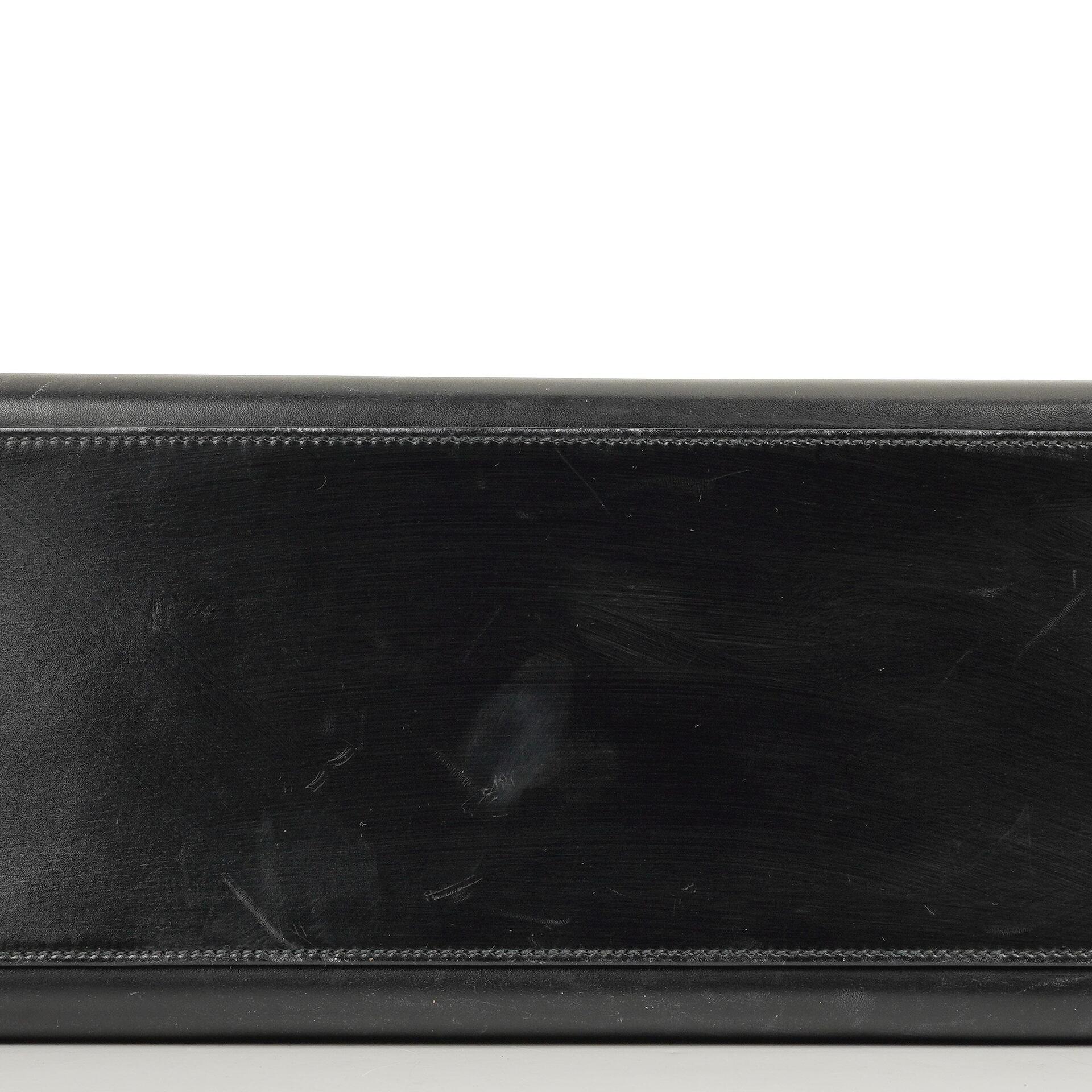 Hermès Kelly 32 Sellier Schwarz Box Kalbsleder Gold Hardware, 1979