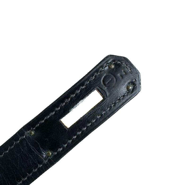 Hermès Kelly 32 Sellier Schwarz Box Kalbsleder Gold Hardware, 1979