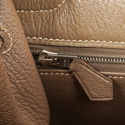 Hermes Kelly 32 Sellier Étoupe Ziegenleder Mysore Palladium Beschläge, 2006