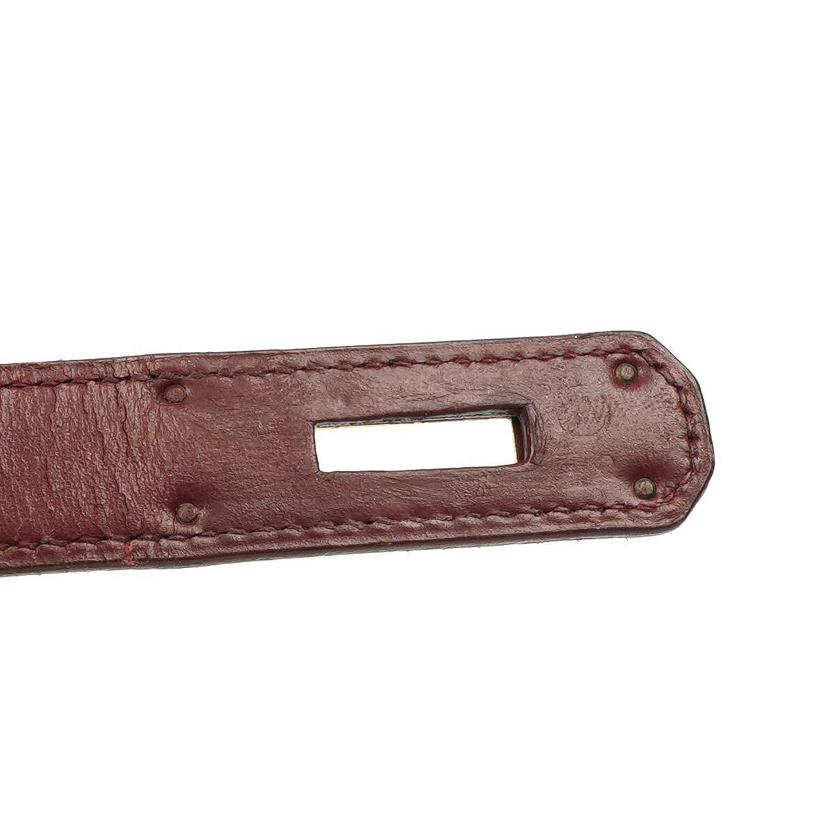 Hermès Kelly 32 Sellier Rouge H Box Kalbsleder Gold Hardware, 1983