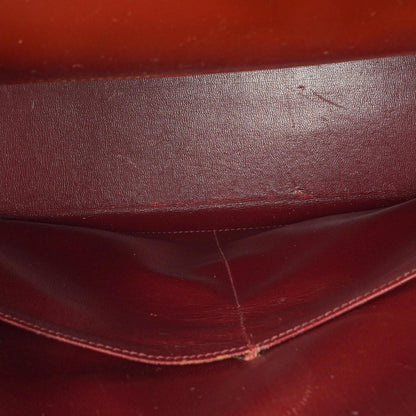 Hermès Kelly 32 Sellier Rouge H Box Kalbsleder Gold Hardware, 1983