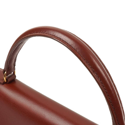 Hermès Kelly 32 Sellier Rouge H Box Kalbsleder Gold Hardware, 1983