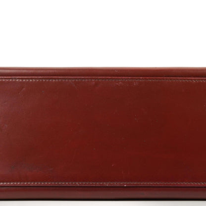 Hermès Kelly 32 Sellier Rouge H Box Kalbsleder Gold Hardware, 1983