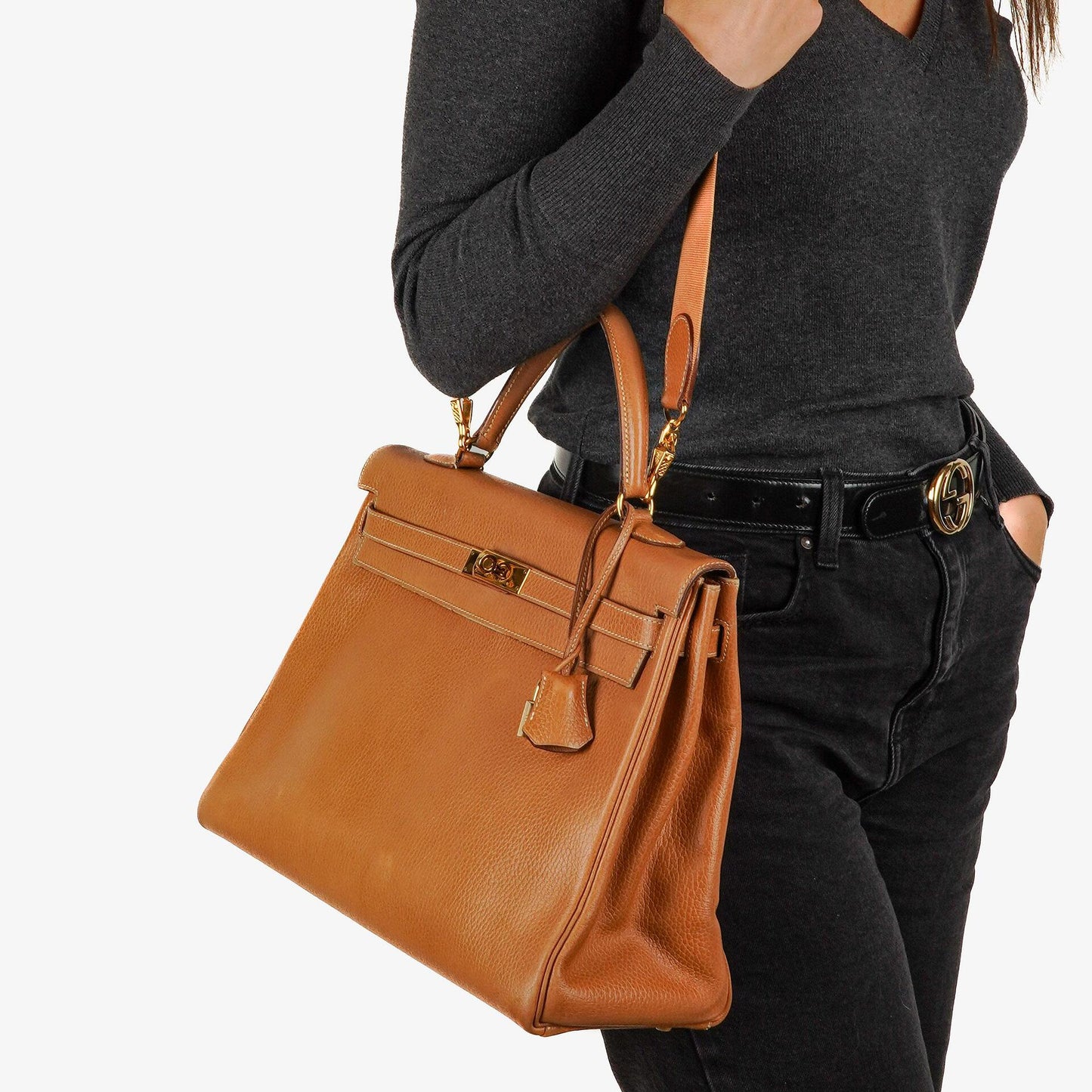 Hermes Kelly 35 Retourne Gold Ardennes Goldbeschläge