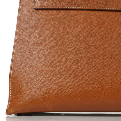 Hermes Kelly 40 Vintage Sellier Gold Courchevel mit goldenen Beschlägen