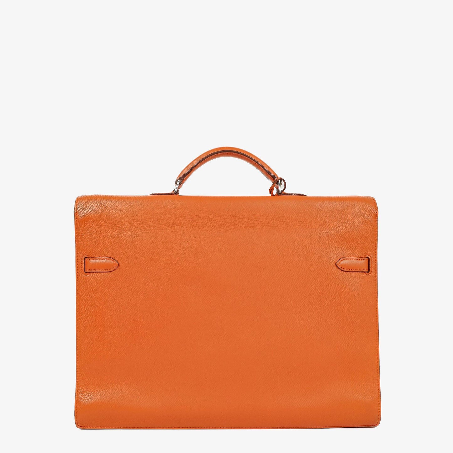 Hermès Kelly Depeche 38 Tasche aus orangefarbenem Epsom Leder