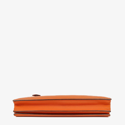 Hermès Kelly Depeche 38 Tasche aus orangefarbenem Epsom Leder