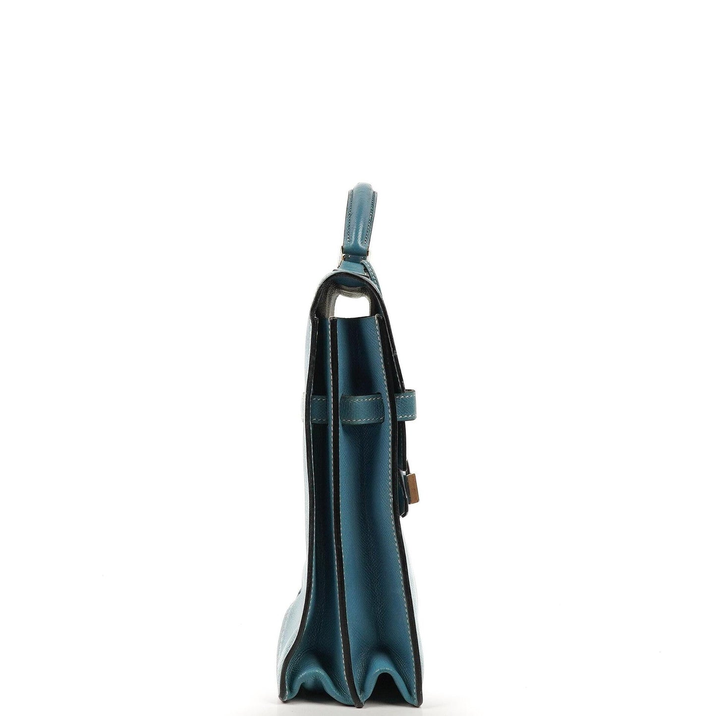 Hermès Kelly Depeches 34 Bleu Jean Epsom Mit Palladium Hardware, 2006