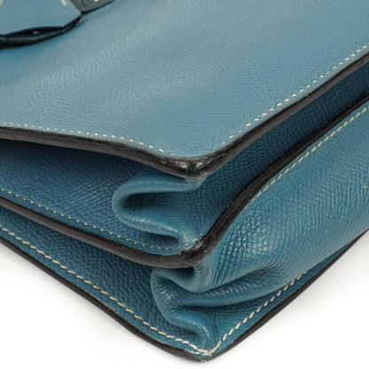 Hermès Kelly Depeches 34 Bleu Jean Epsom Mit Palladium Hardware, 2006