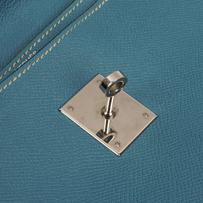 Hermès Kelly Depeches 34 Bleu Jean Epsom Mit Palladium Hardware, 2006