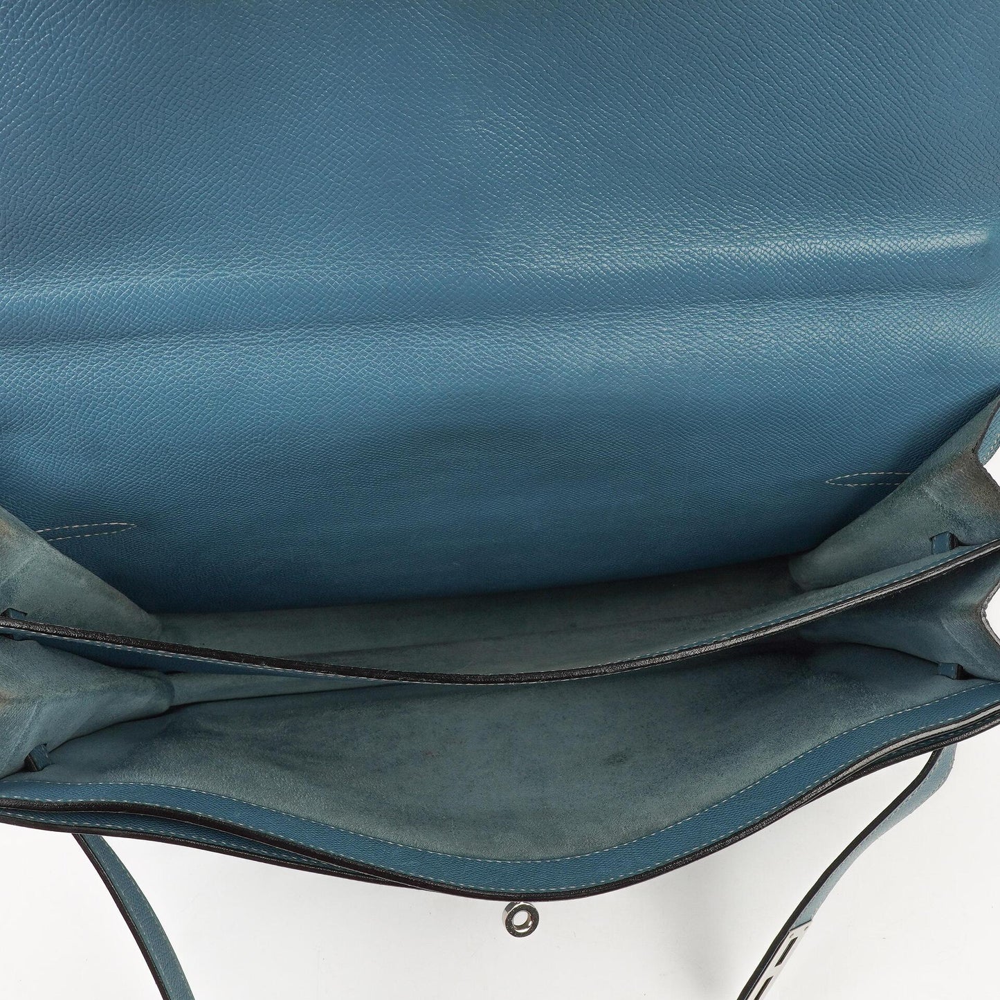 Hermès Kelly Depeches 34 Bleu Jean Epsom Mit Palladium Hardware, 2006