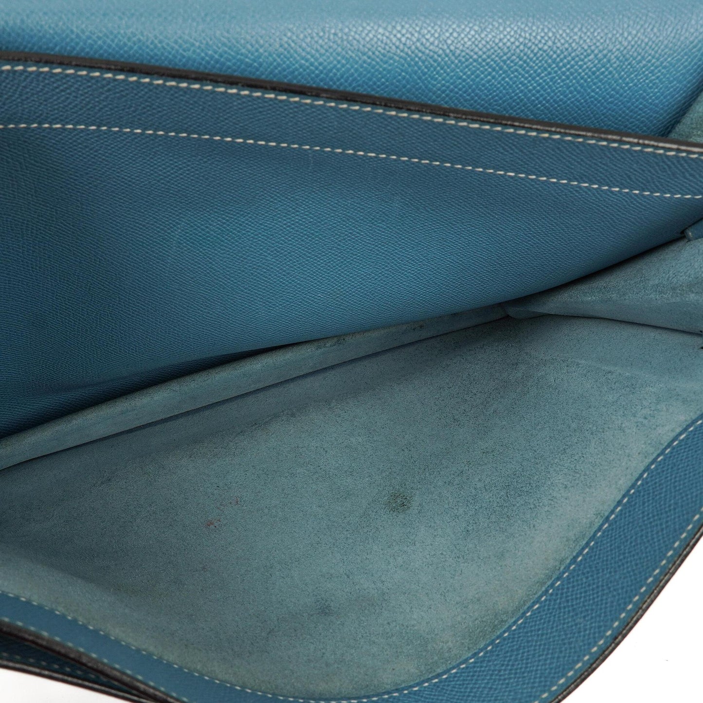 Hermès Kelly Depeches 34 Bleu Jean Epsom Mit Palladium Hardware, 2006