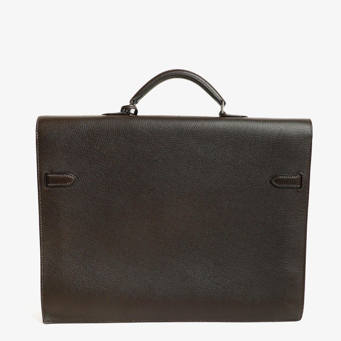 Hermes Kelly Depeches 38 Macassar Epsom Leder Mit Palladium Beschlägen