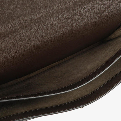 Hermes Kelly Depeches 38 Macassar Epsom Leder Mit Palladium Beschlägen