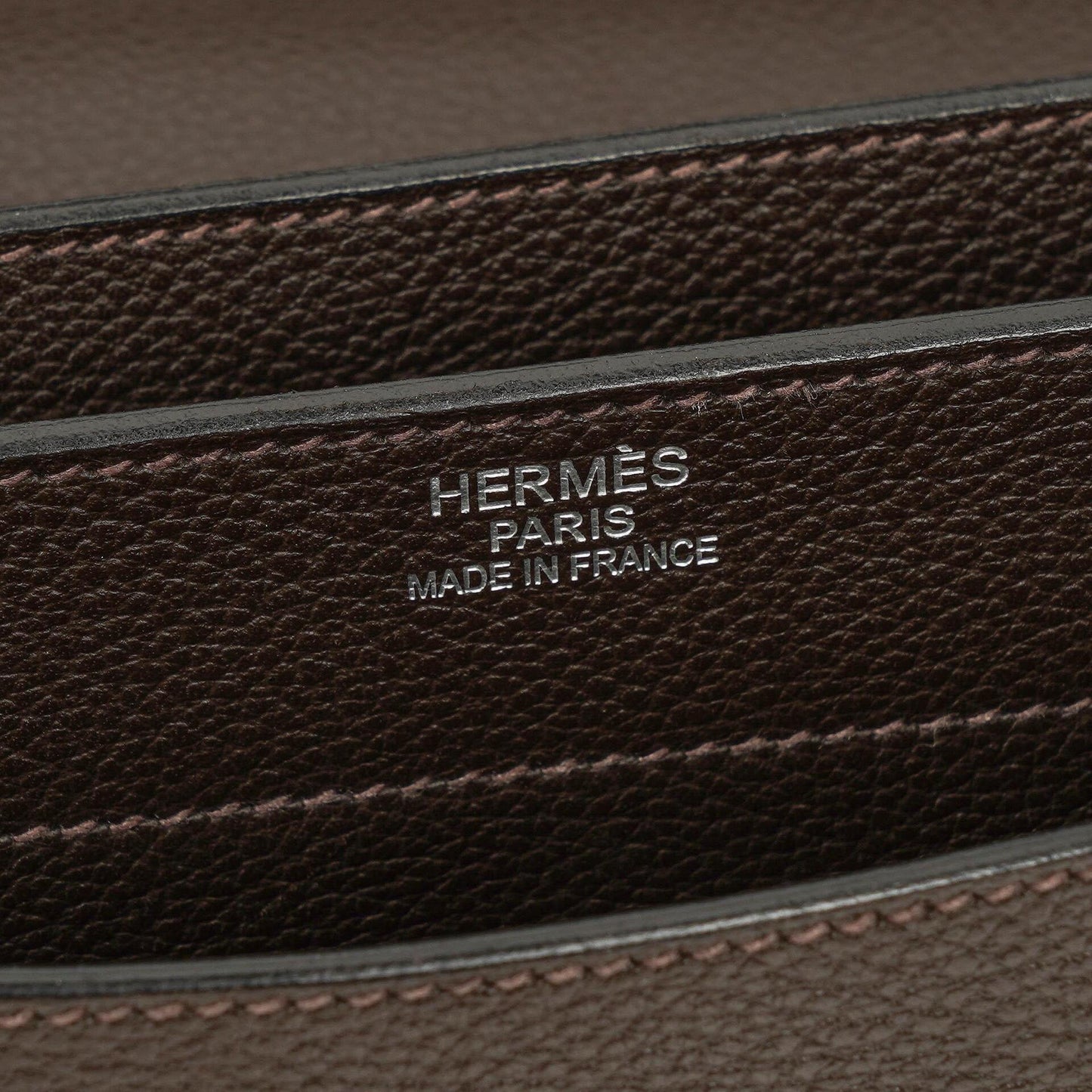 Hermes Kelly Depeches 38 Macassar Epsom Leder Mit Palladium Beschlägen