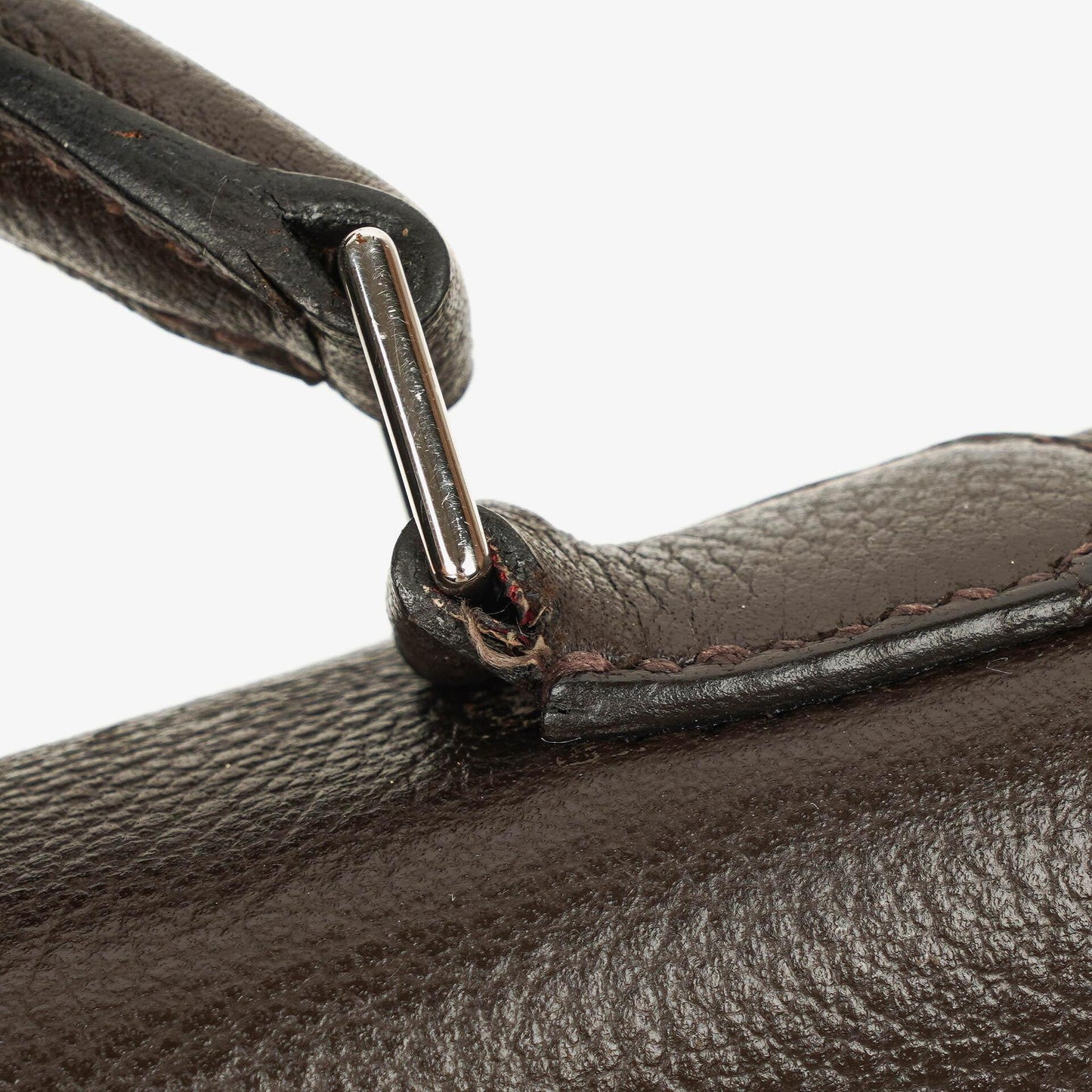 Hermes Kelly Depeches 38 Macassar Epsom Leder Mit Palladium Beschlägen