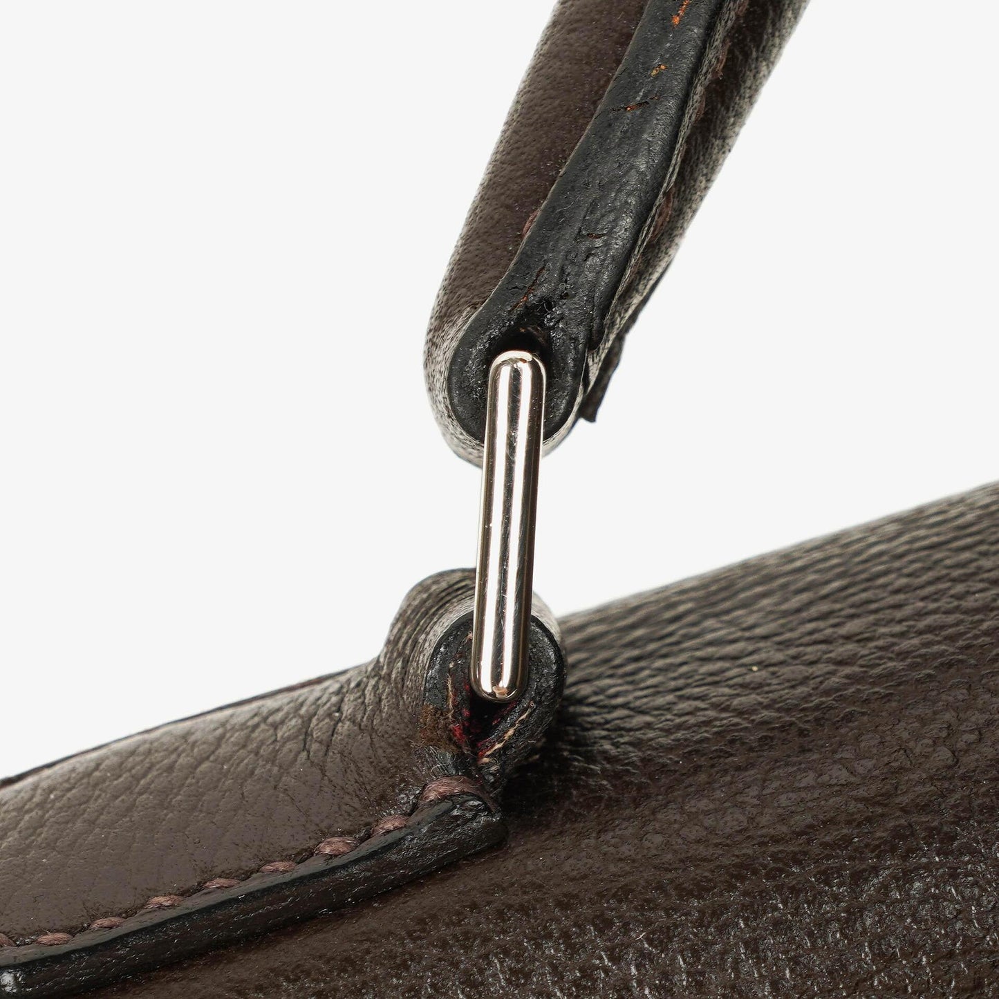 Hermes Kelly Depeches 38 Macassar Epsom Leder Mit Palladium Beschlägen