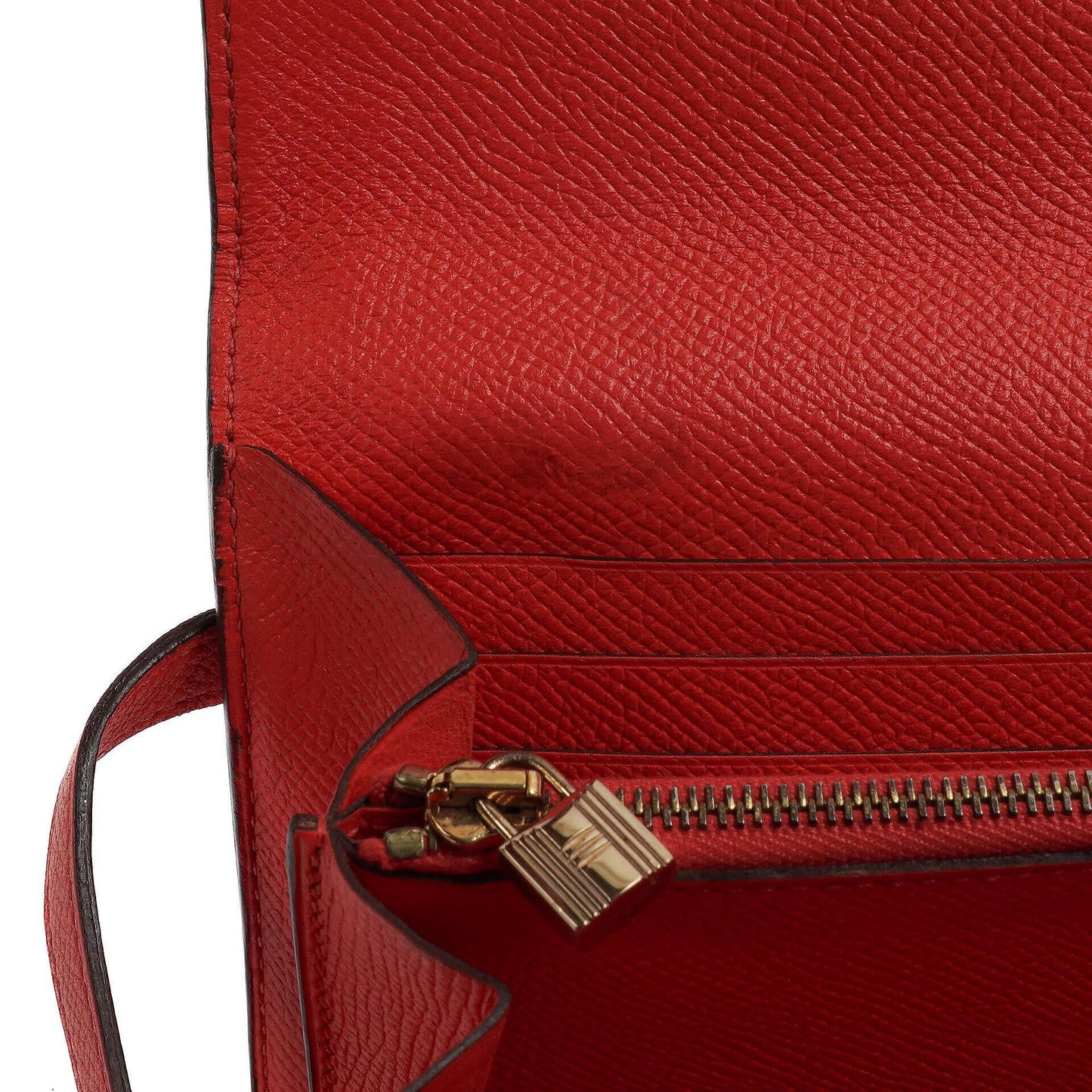 Hermès Kelly Longue Geldbörse aus Rose Jaipur Epsom Leder