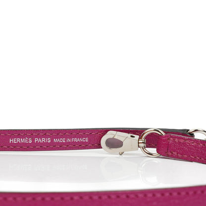 Hermes Mini Kelly Sellier, Chevre Mysore Rose Pourpre Lila, Palladium Hardware