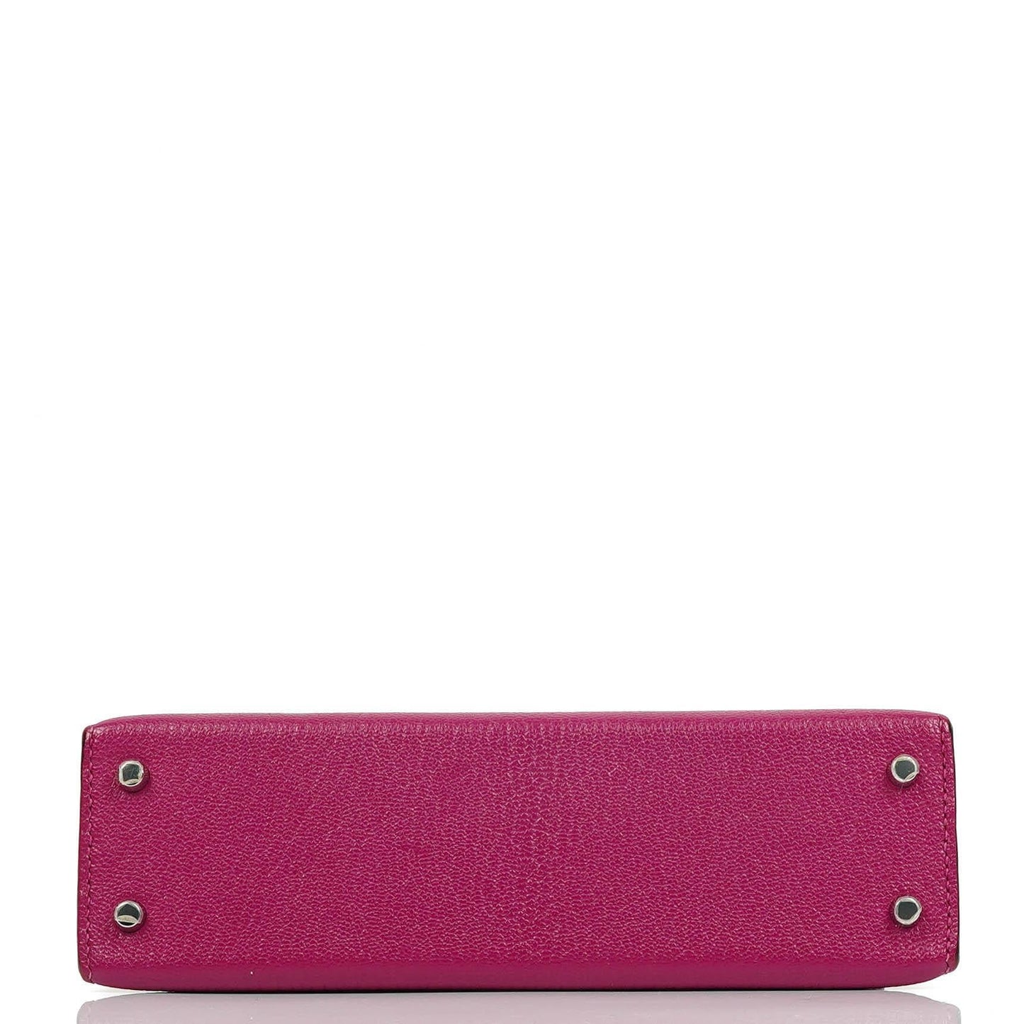 Hermes Mini Kelly Sellier, Chevre Mysore Rose Pourpre Lila, Palladium Hardware
