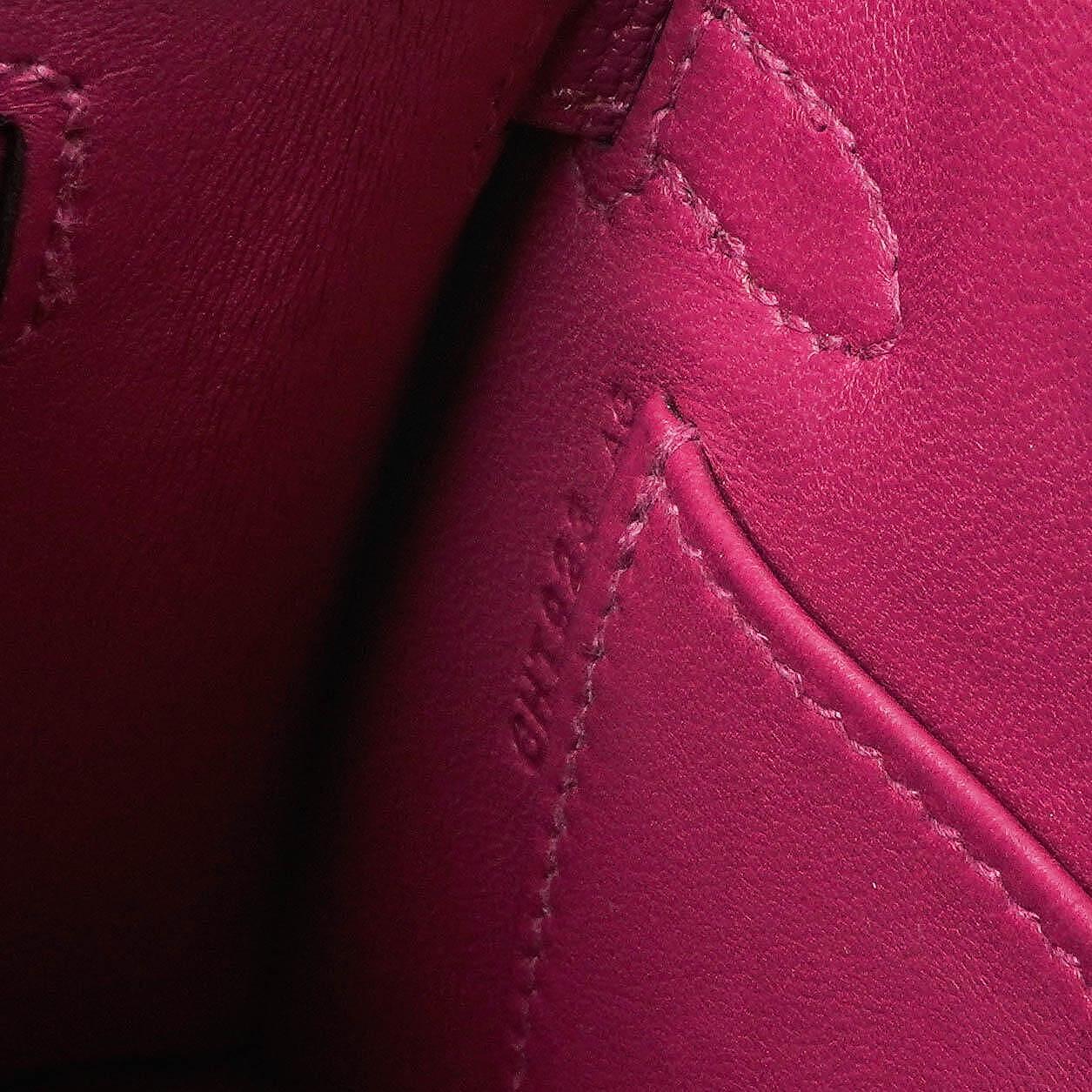 Hermes Mini Kelly Sellier, Chevre Mysore Rose Pourpre Lila, Palladium Hardware