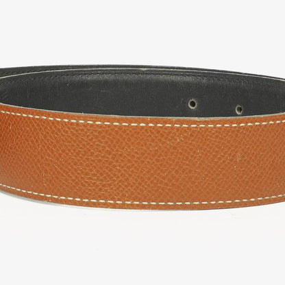 Hermès H Wendegürtel 65 in Navy und Gold Box, 30 mm