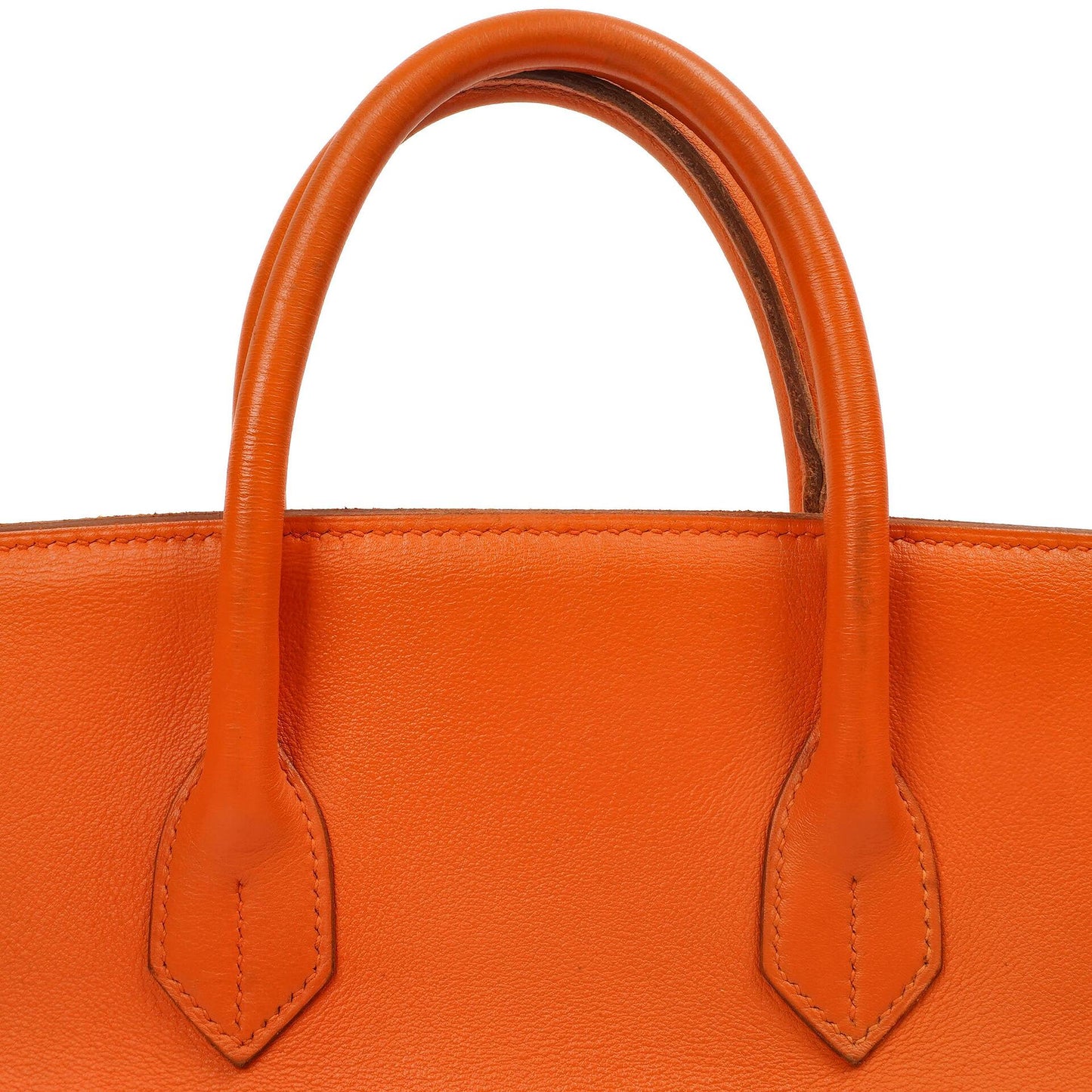 Hermes HAC Birkin 32 Swift Leder Orange mit Gold Hardware