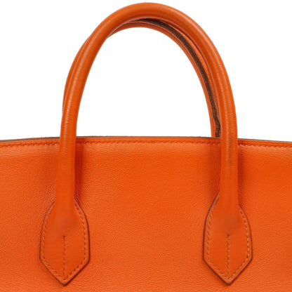 Hermes HAC Birkin 32 Swift Leder Orange mit Gold Hardware