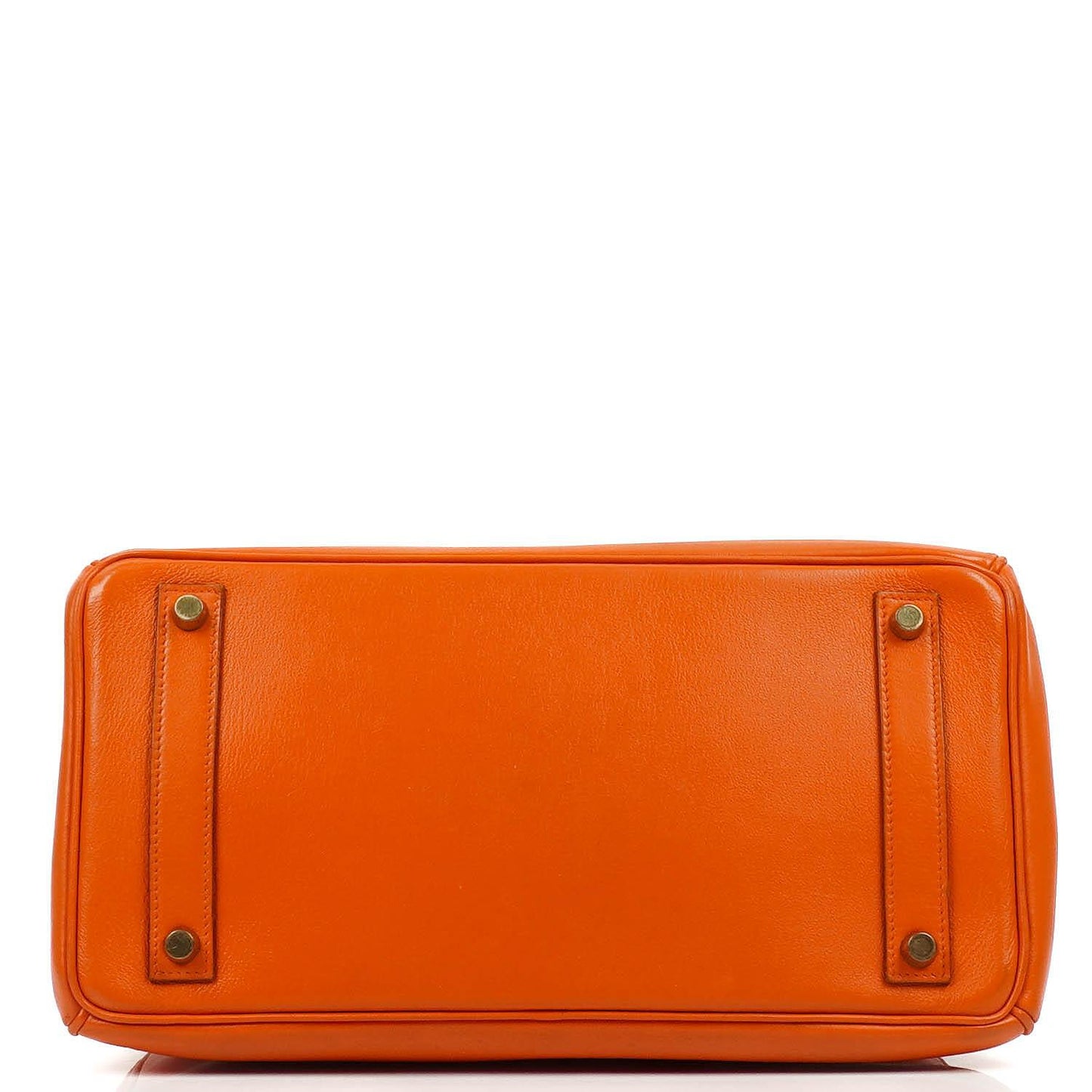 Hermes HAC Birkin 32 Swift Leder Orange mit Gold Hardware