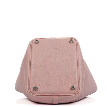 Hermès Picotin 18 aus Rose Sakura Taurillon Clemence mit Palladium-Hardware