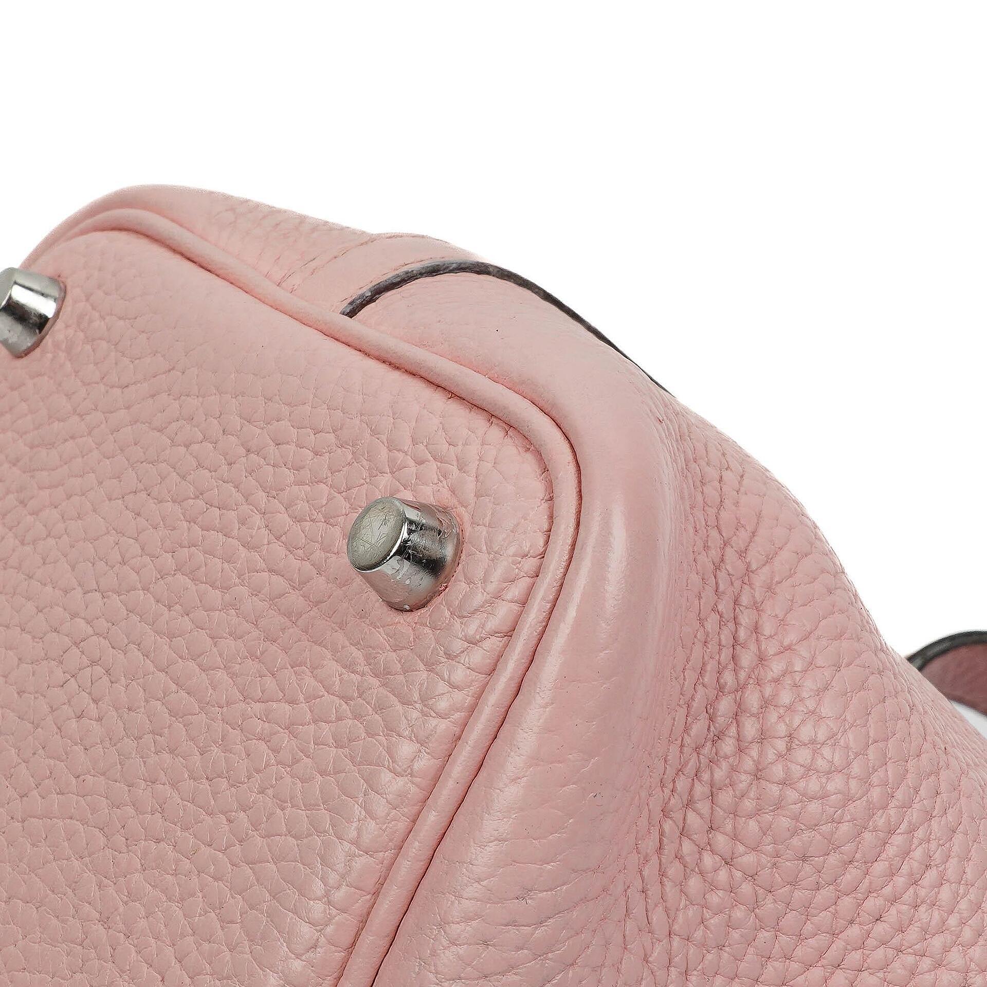 Hermès Picotin 18 aus Rose Sakura Taurillon Clemence mit Palladium-Hardware