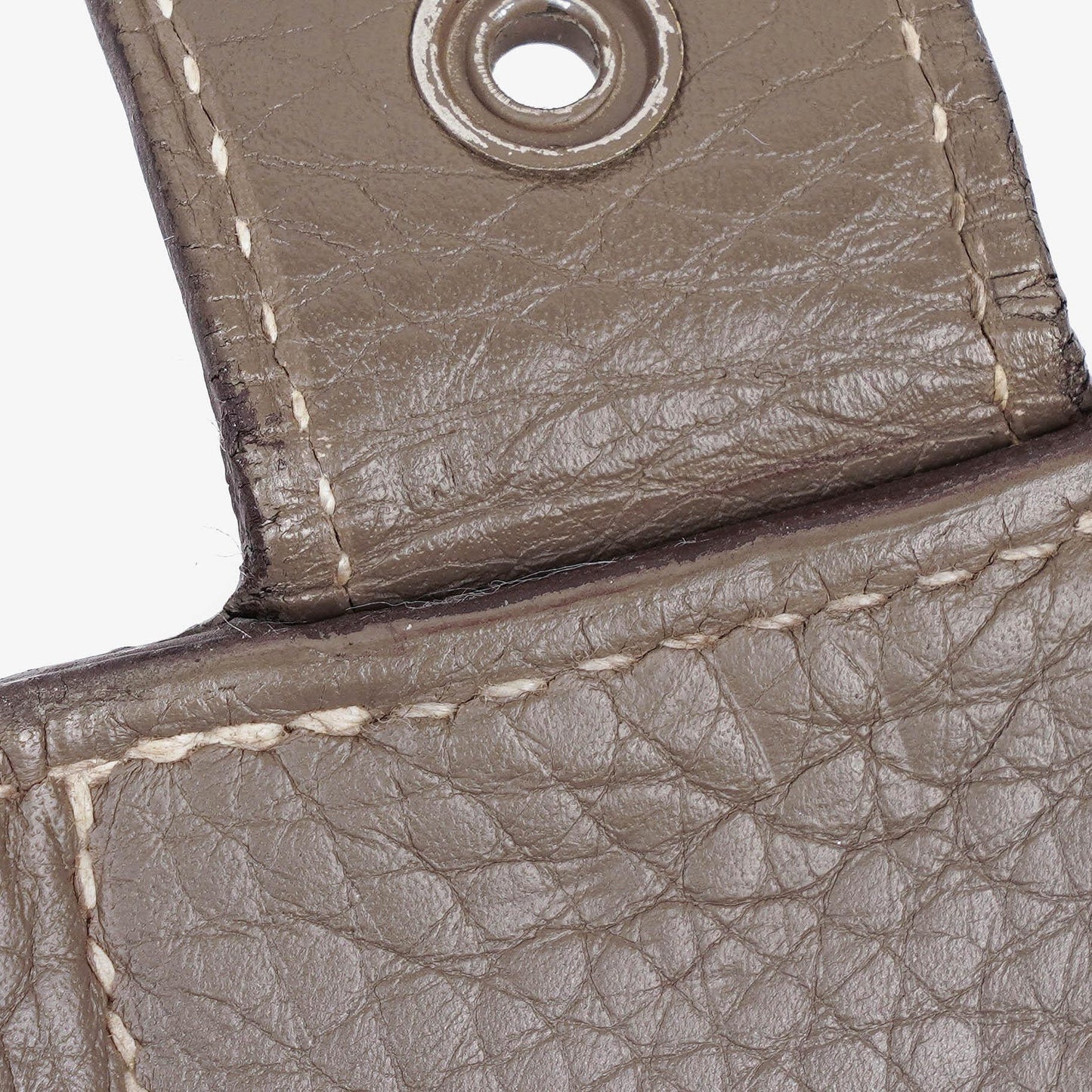 Hermès Sac à Dépêches 38 cm Aktentasche aus Clemence-Leder in Gris Tourterelle mit palladiumbeschichteter Hardware