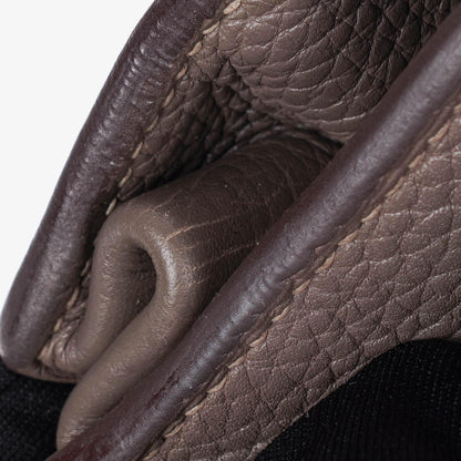 Hermès Sac à Dépêches 38 cm Aktentasche aus Clemence-Leder in Gris Tourterelle mit palladiumbeschichteter Hardware