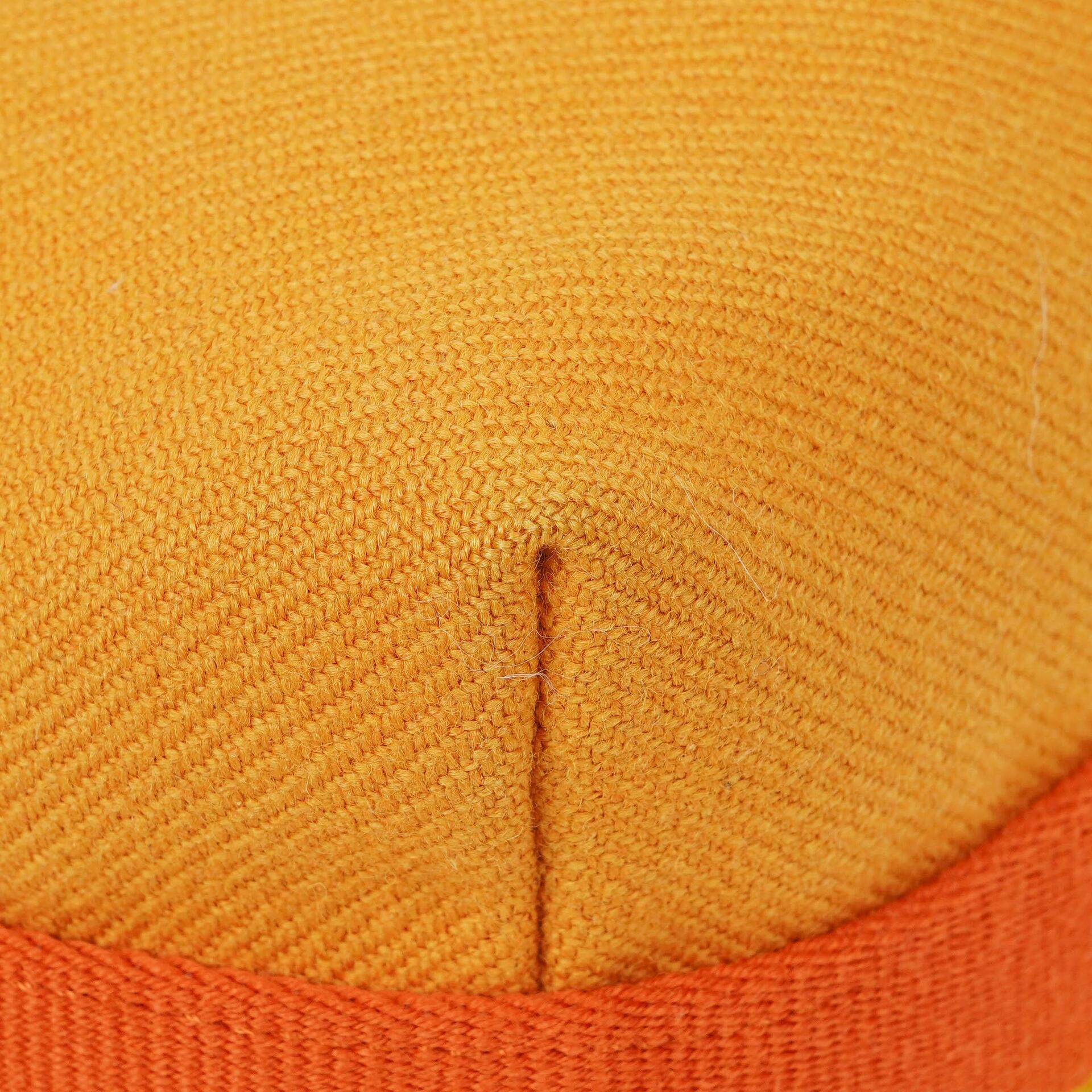 Hermès kleine Bride-A-Brac Pouch aus ockerfarbenem Canvas